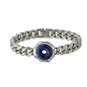 Bracciale con pietra dura blu