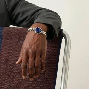 Bracciale  con pietra dura blu