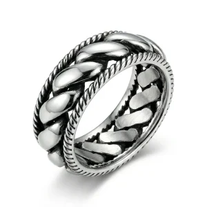 Anello Heritage – Fascia a treccia
