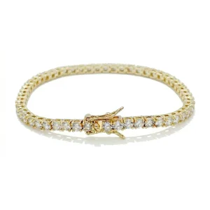 Bracciale Tennis Dorato