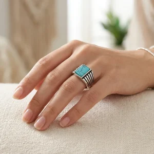 Anello Silver Pietra Turchese